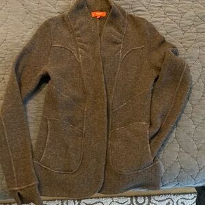 Italian designer wool sweater jacket